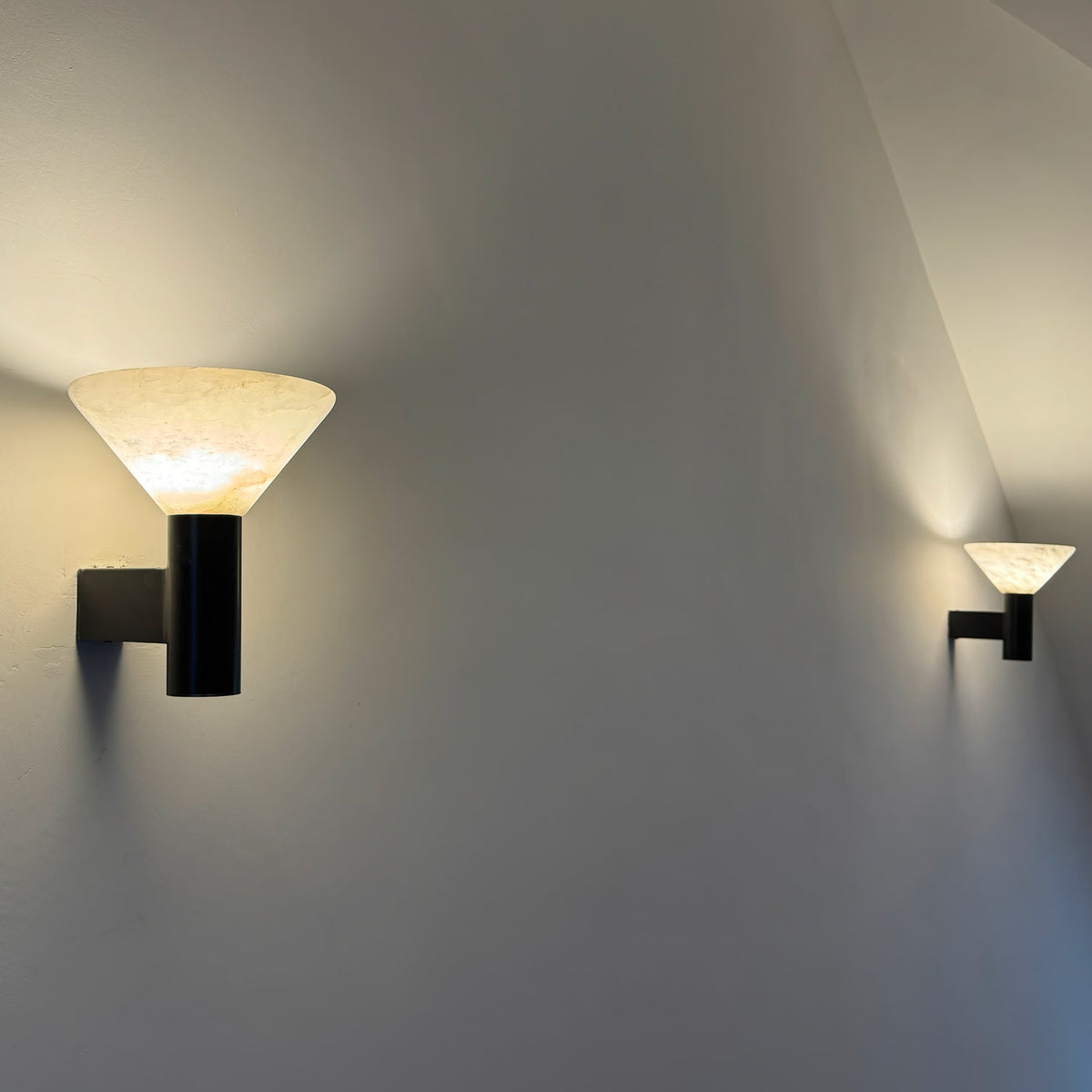 Rino Cone Alabaster Wall Light