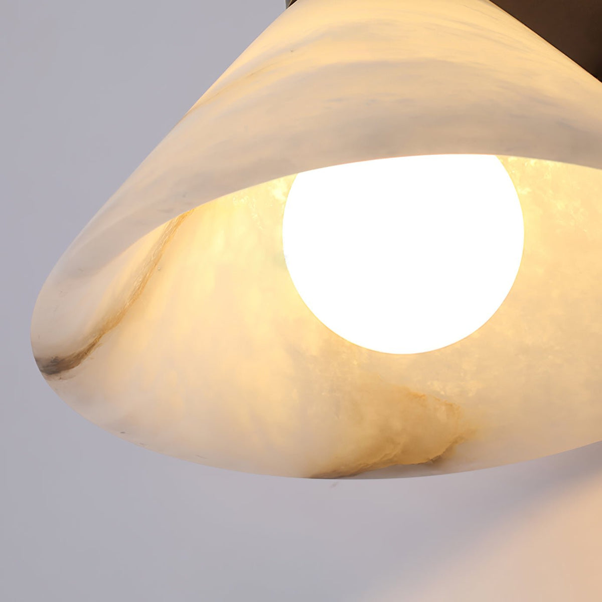 Rino Cone Alabaster Wall Light