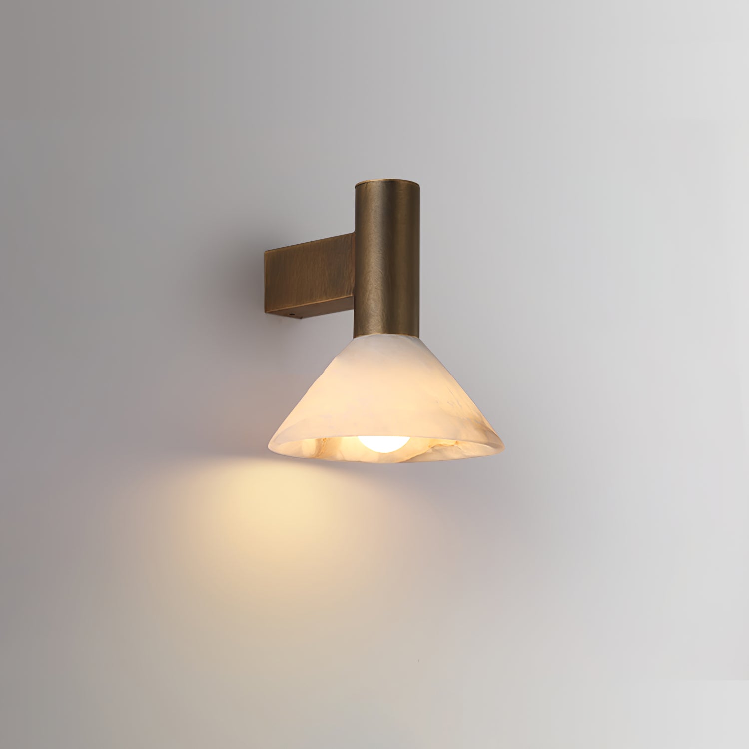 Rino Cone Alabaster Wall Light