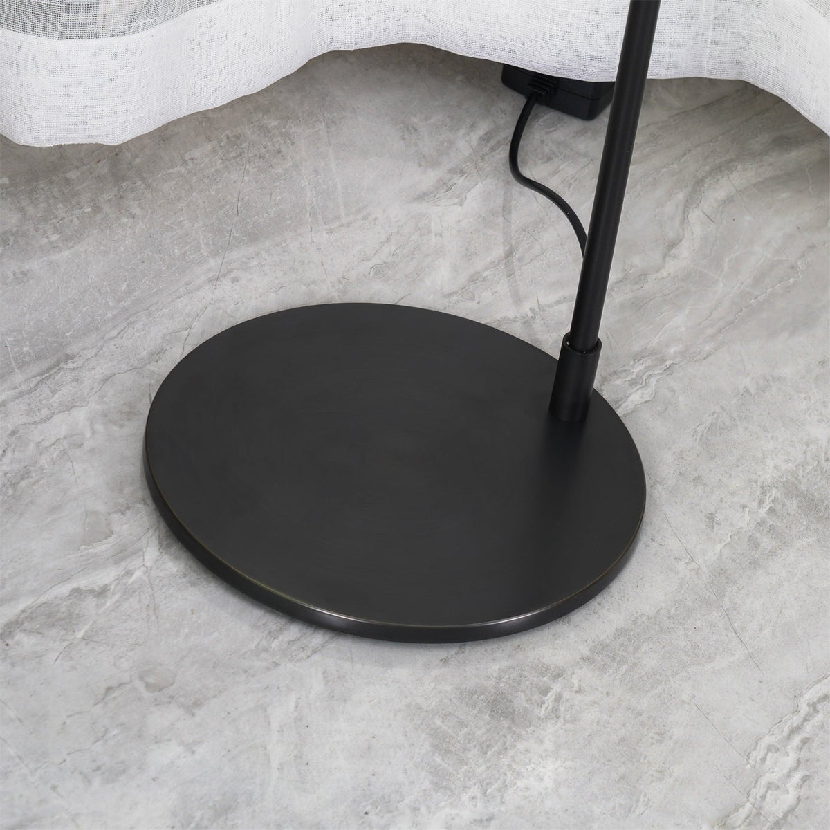 Nirixa Brass Industrial Floor Lamp