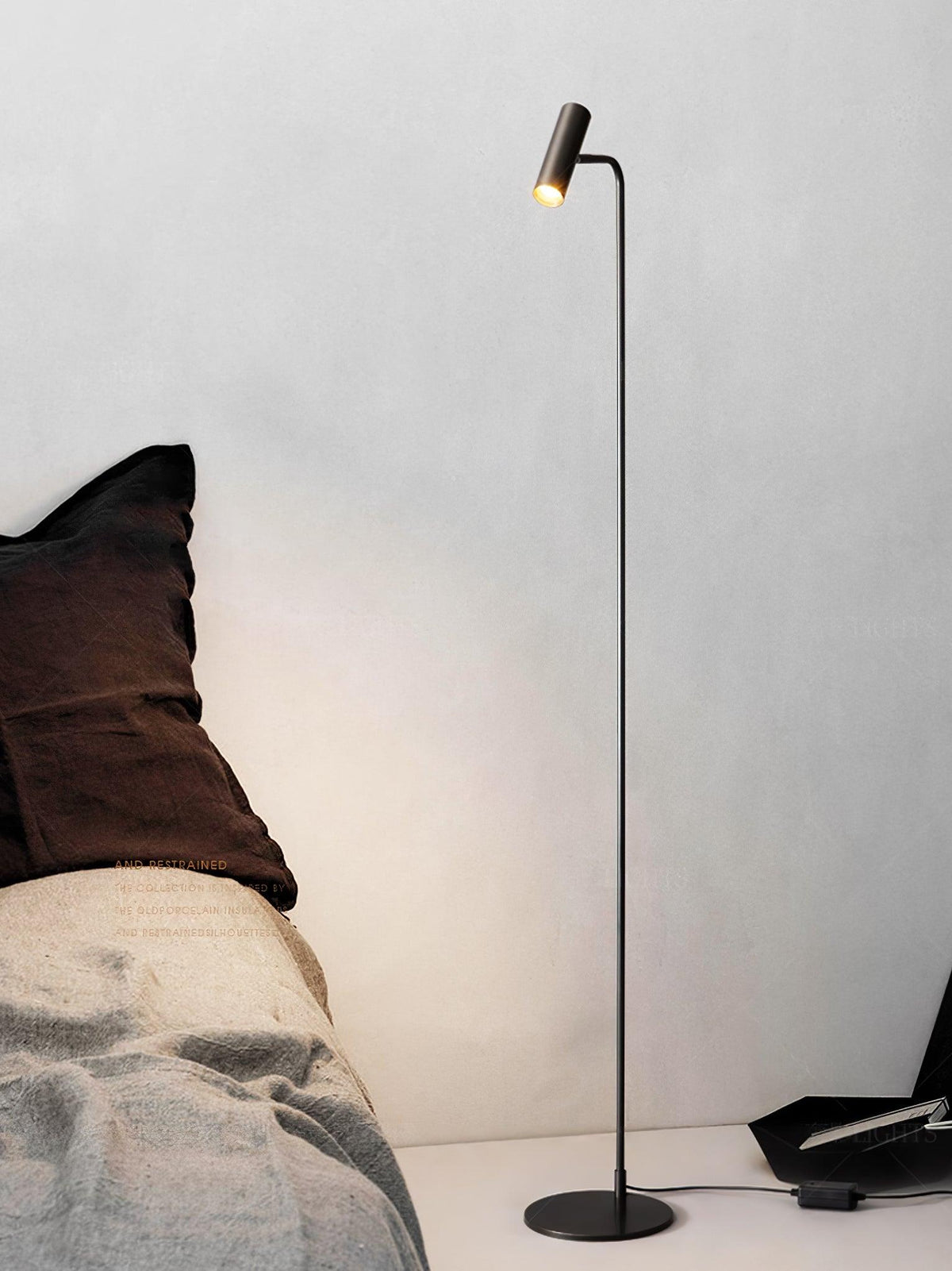 Nirixa Brass Industrial Floor Lamp