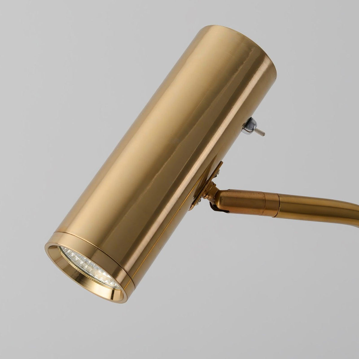 Nirixa Brass Industrial Floor Lamp