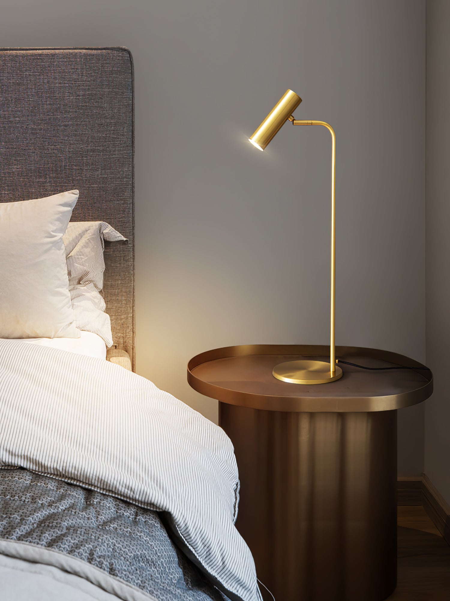 Briona Brass Industrial Table Lamp