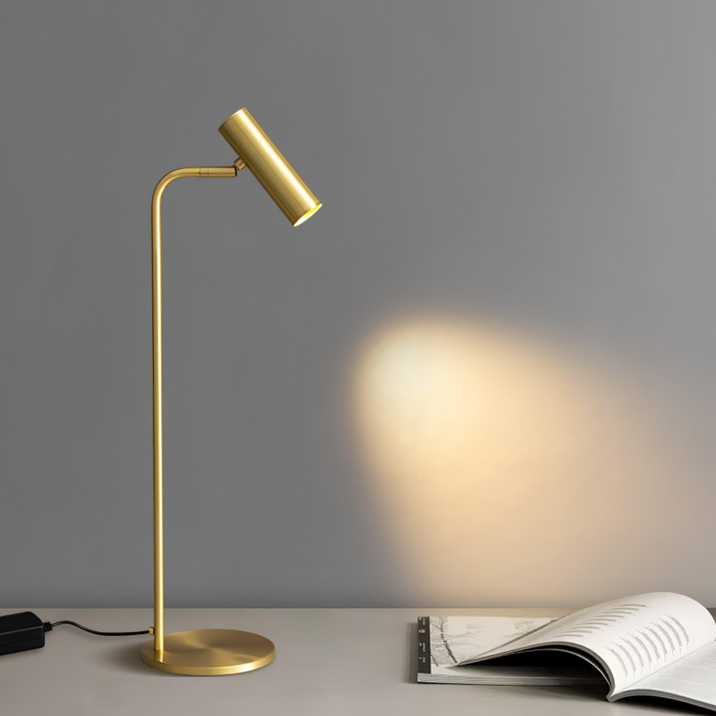Briona Brass Industrial Table Lamp