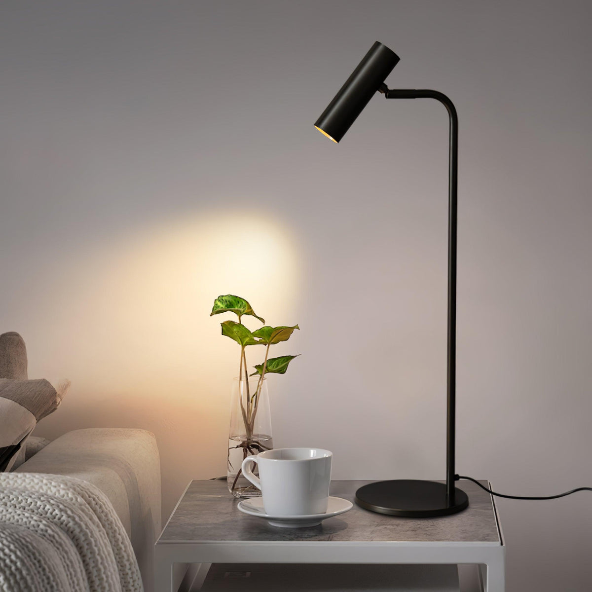 Briona Brass Industrial Table Lamp
