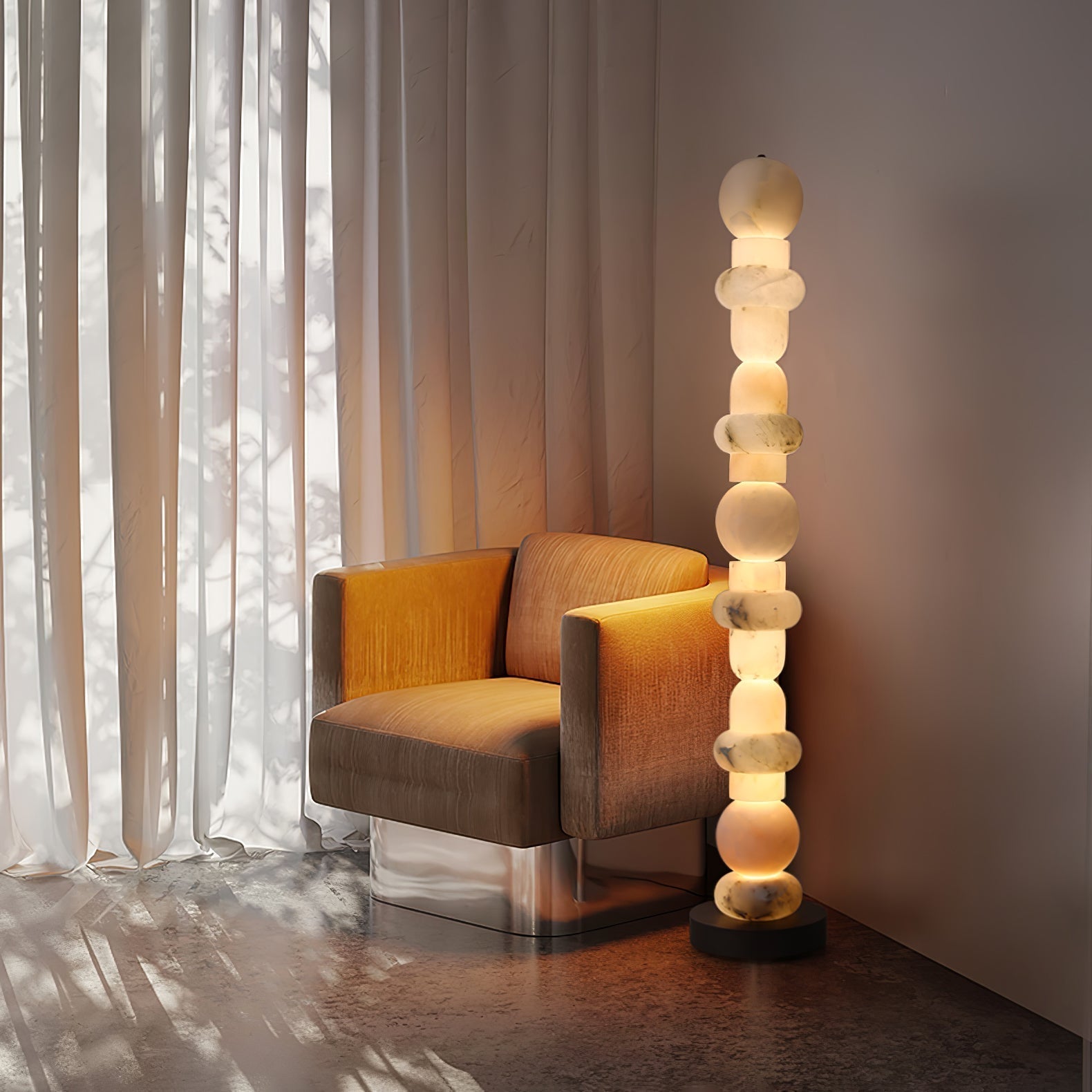 Nostix Alabaster Floor Lamp