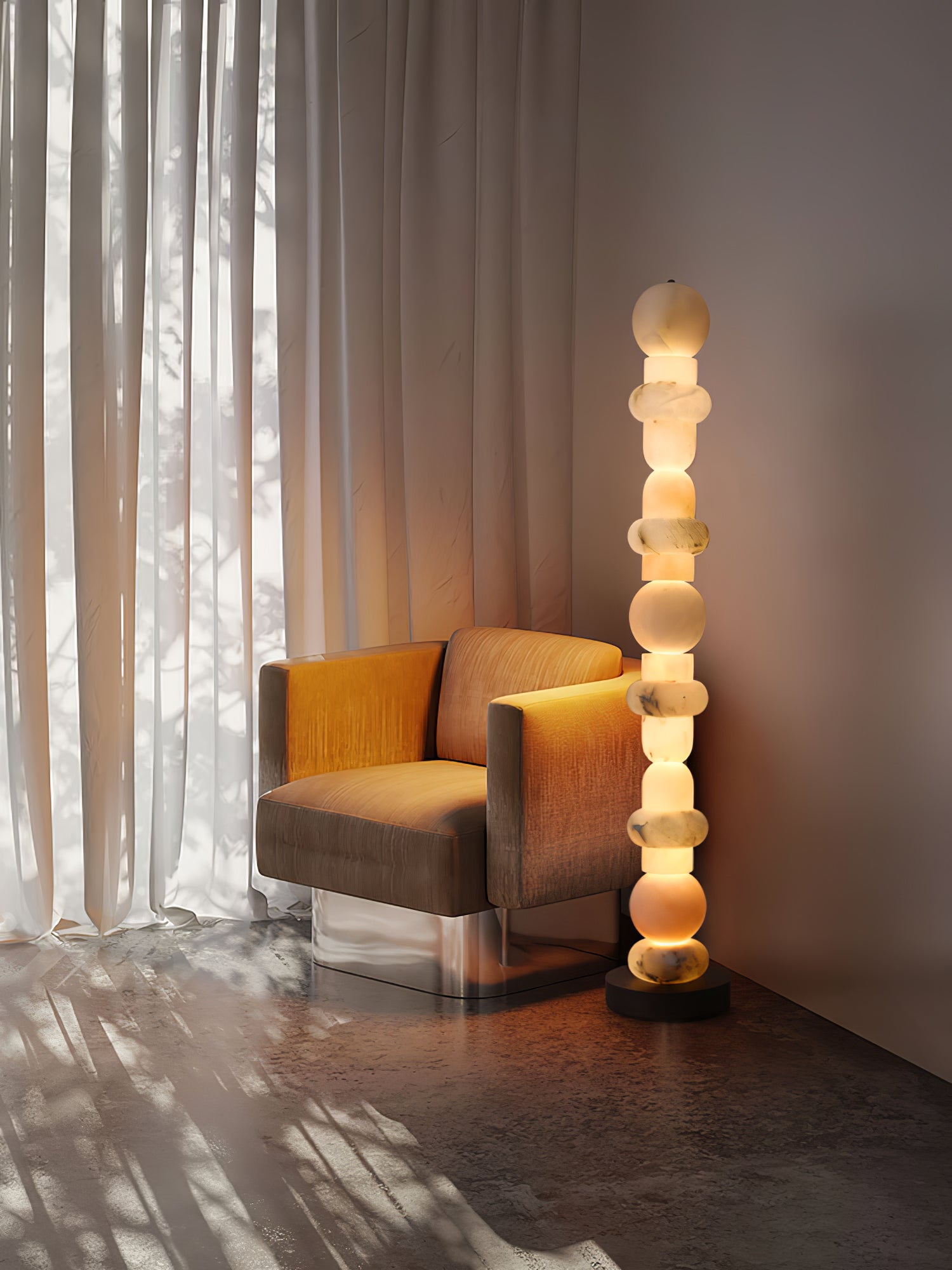 Nostix Alabaster Floor Lamp
