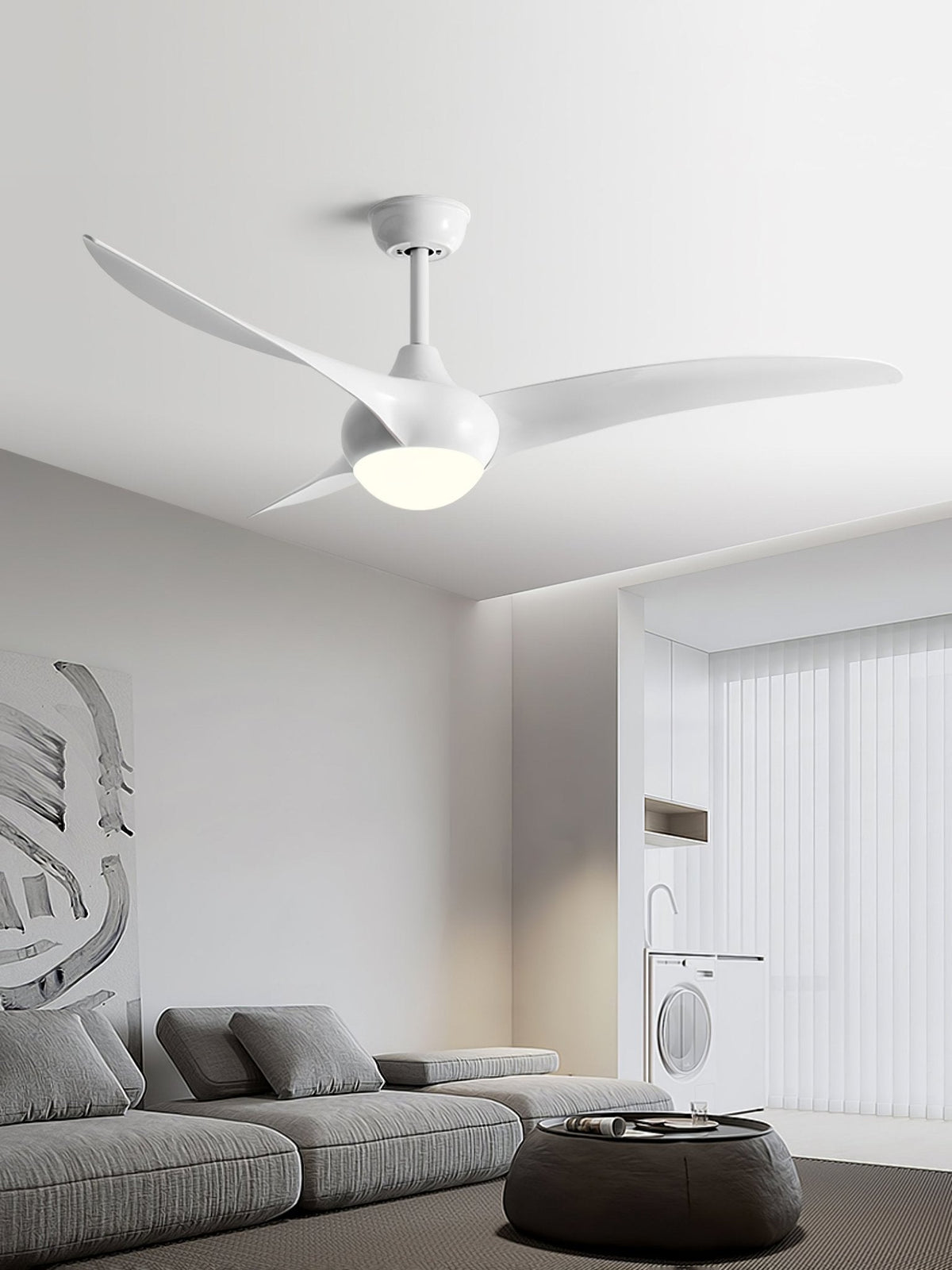 Selerena Natural Traditional Ceiling Fan Light