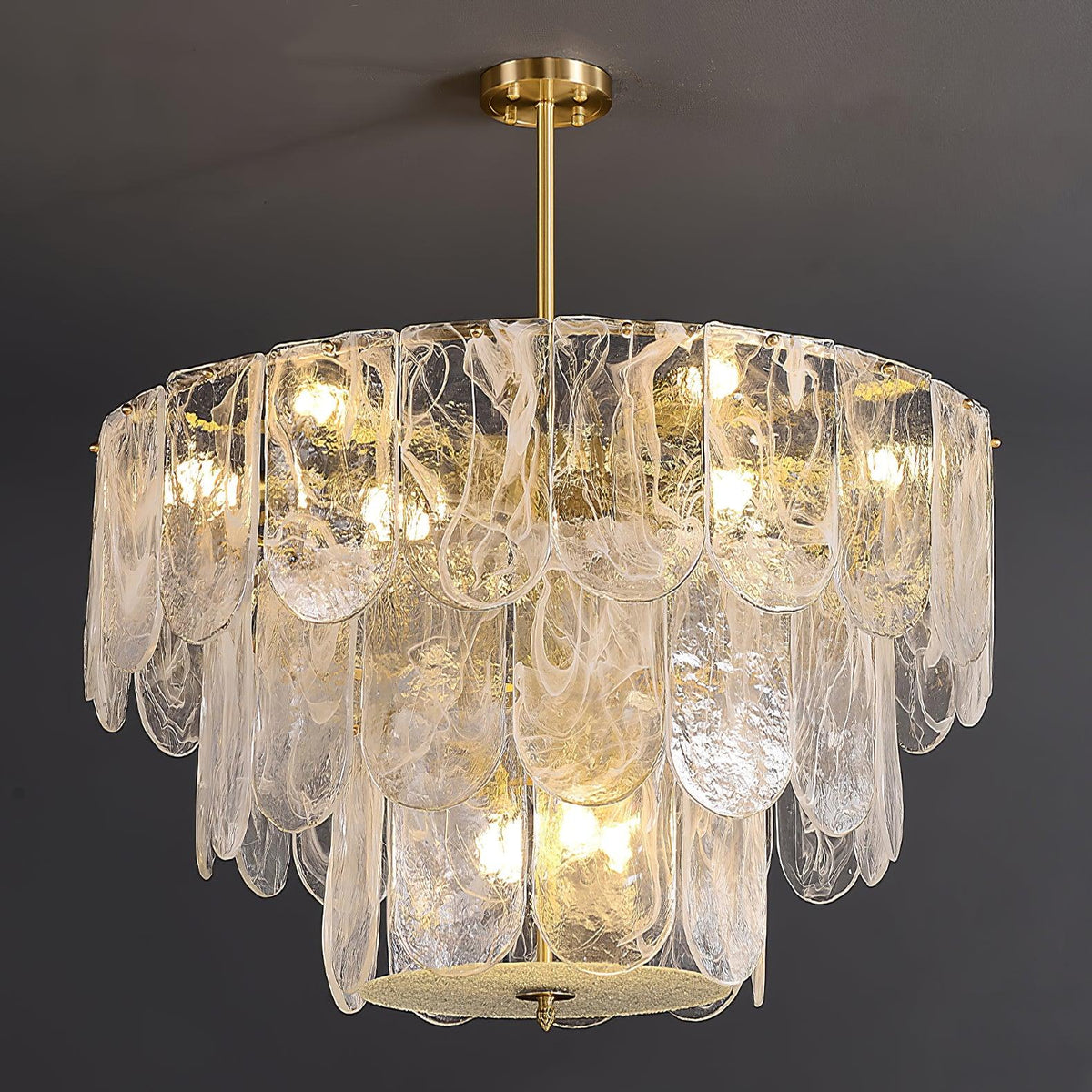 Eiraline Chandelier Traditional Classic Glass Metal
