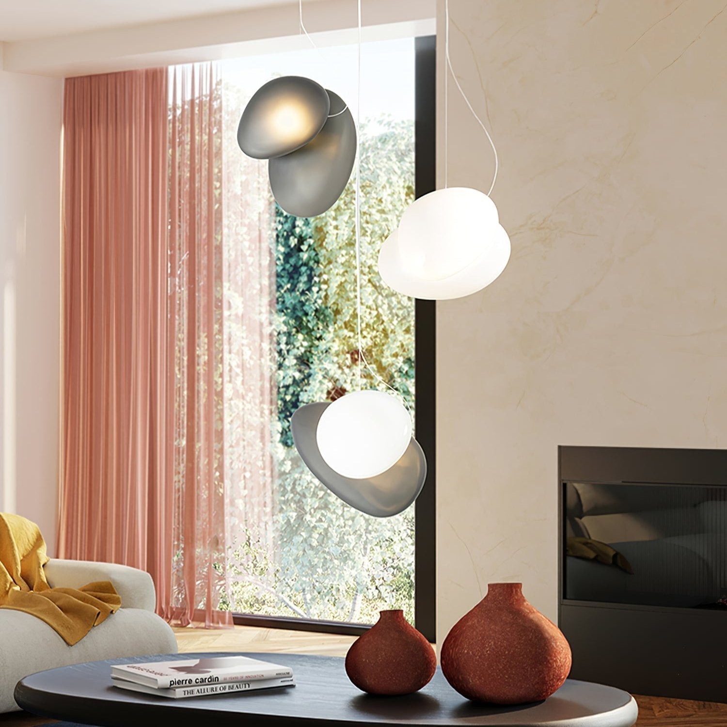 Mervan Frosted Glass Pendant Light