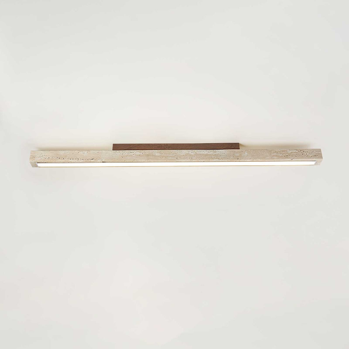 Valinian Minimalist Travertine Linear Ceiling Light