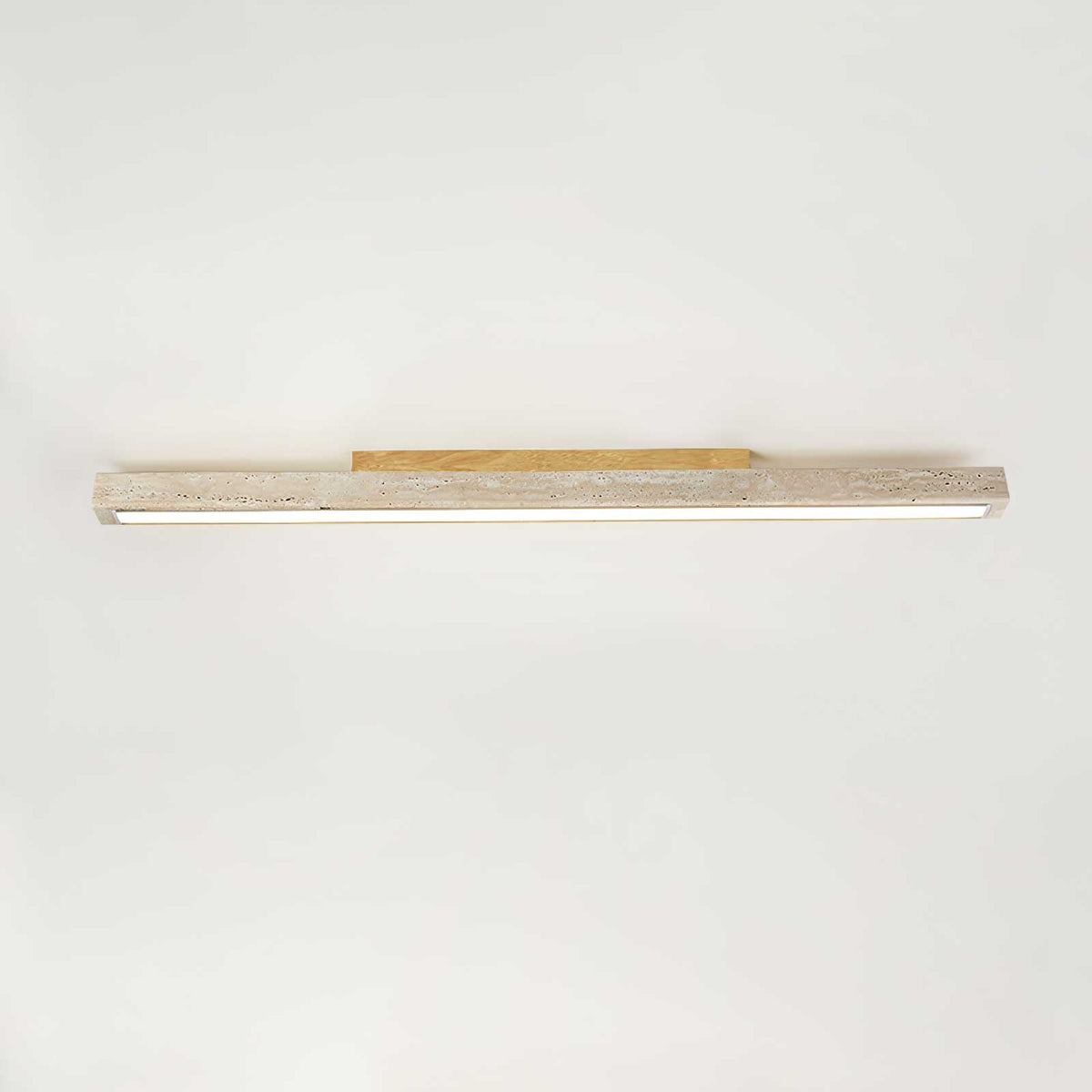 Valinian Minimalist Travertine Linear Ceiling Light