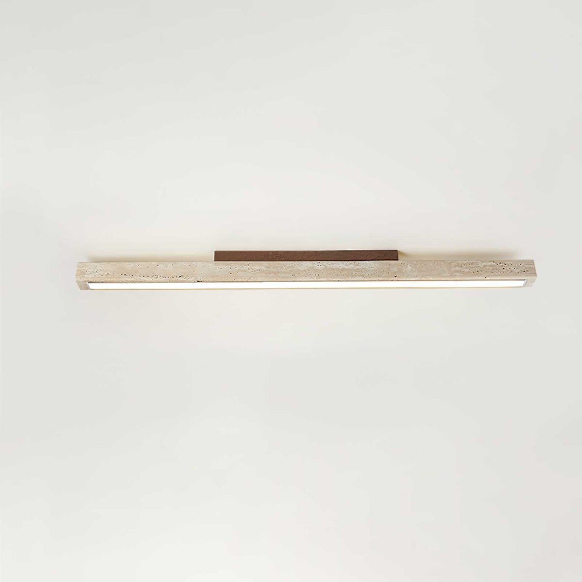 Valinian Minimalist Travertine Linear Ceiling Light