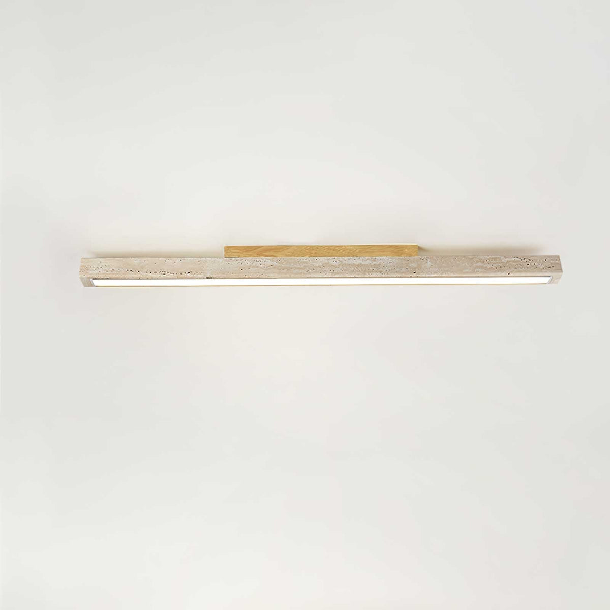 Valinian Minimalist Travertine Linear Ceiling Light