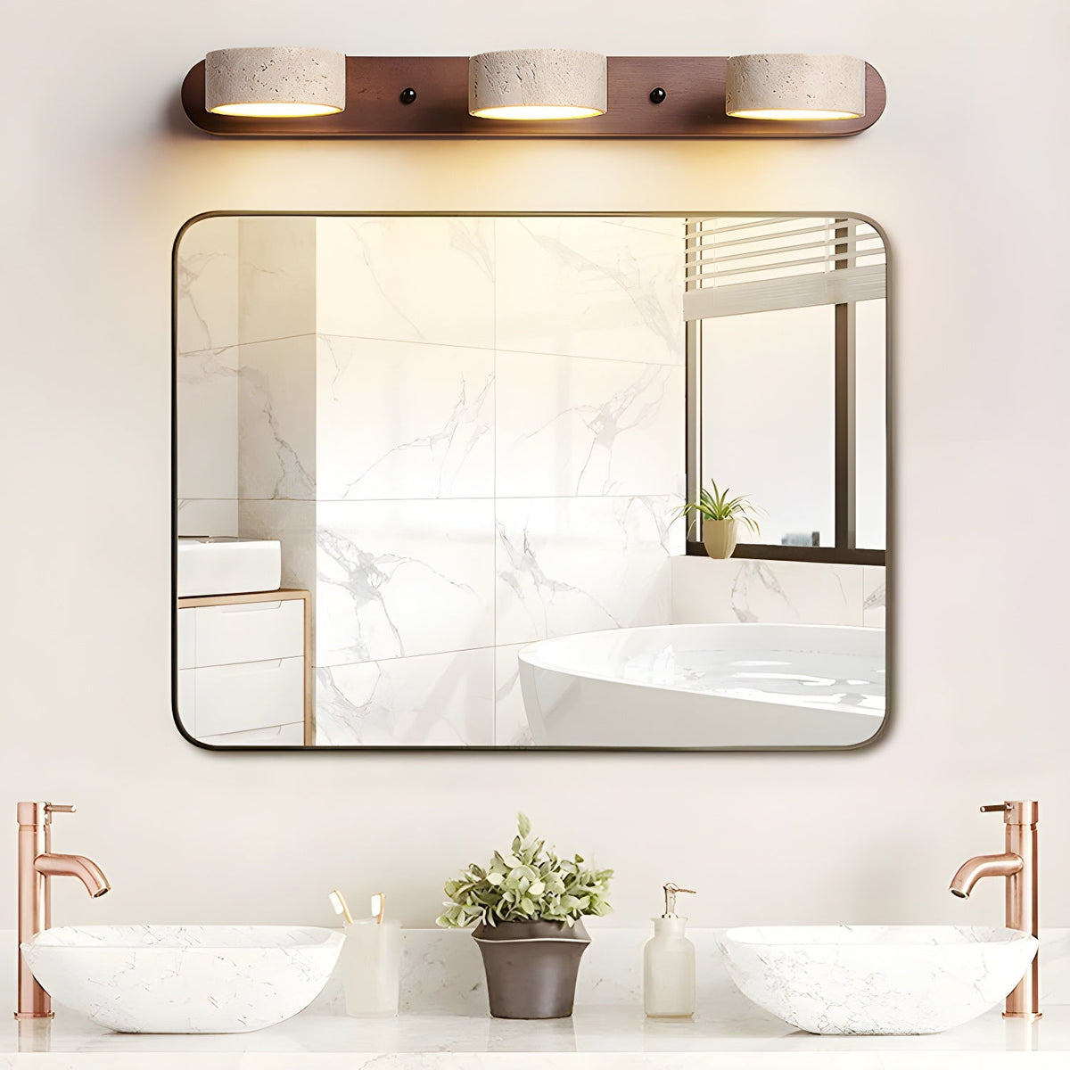 Talia Travertine Indoor Wall Light Neutral