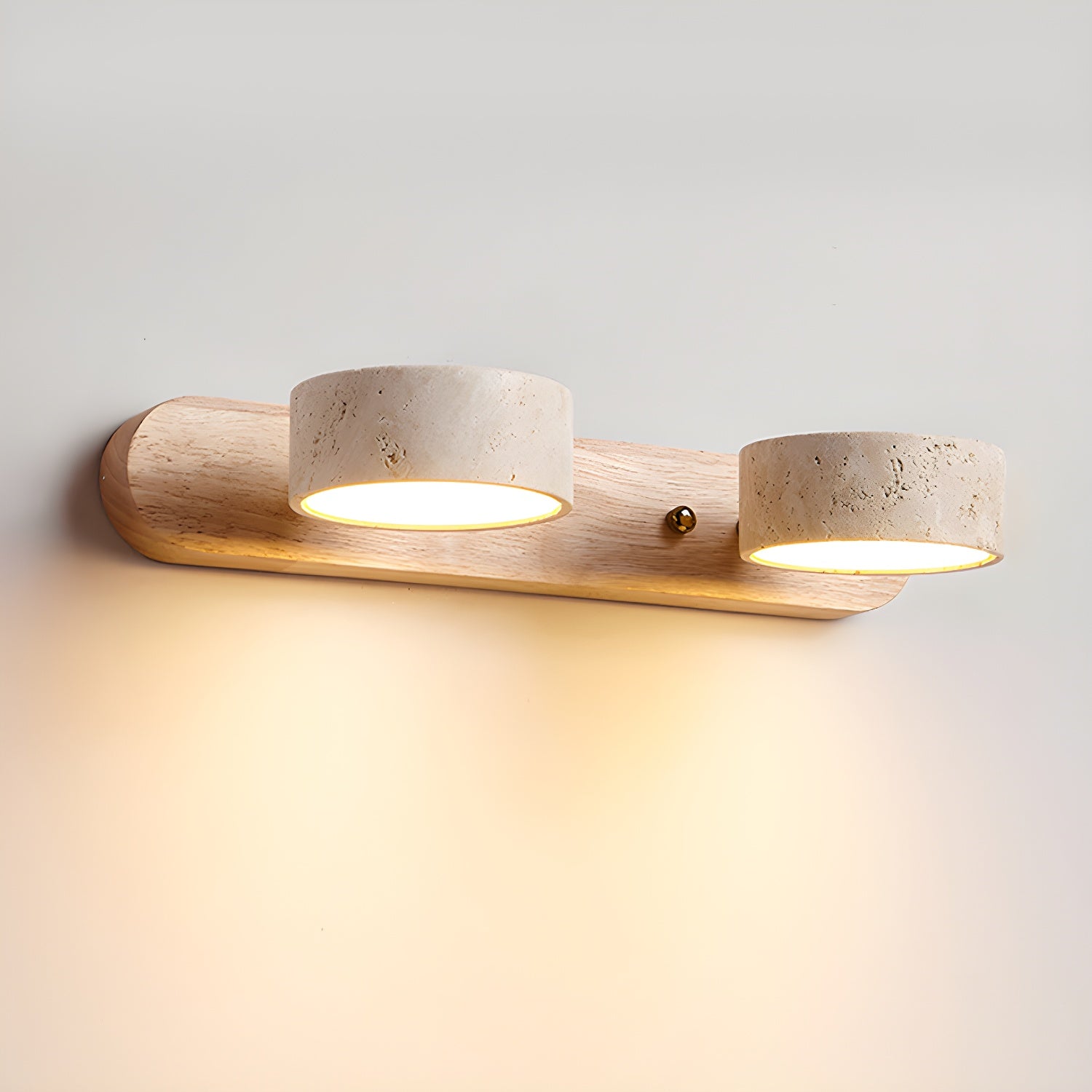 Voloreth Minimalist Travertine Wall Light