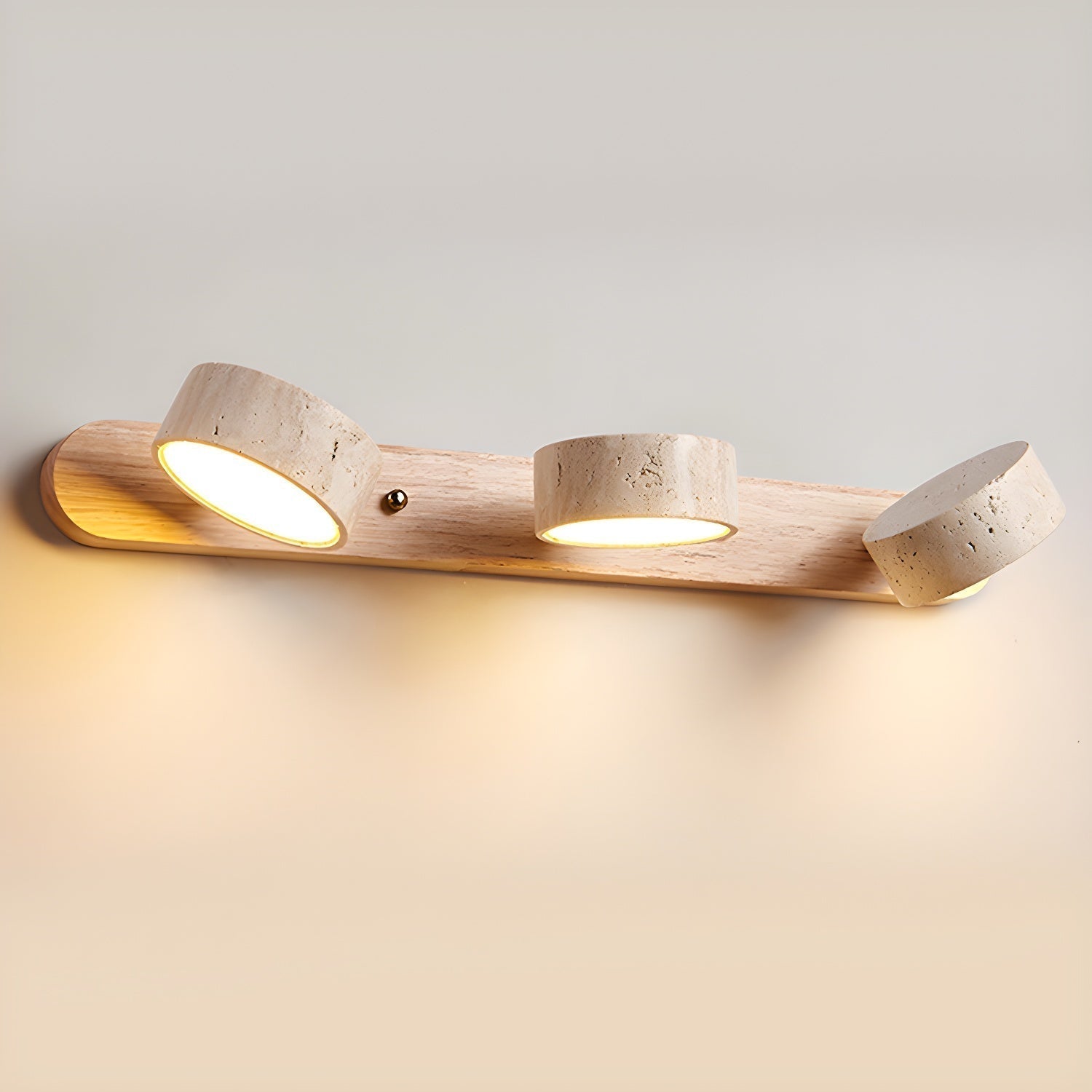 Voloreth Minimalist Travertine Wall Light