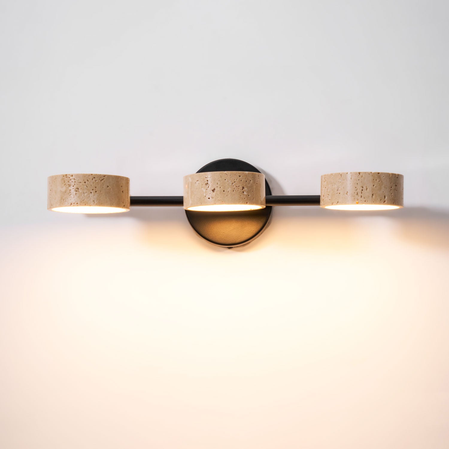 Ceshair Wall Light Multi Head Travertine Vanity Light - Neutral Decor