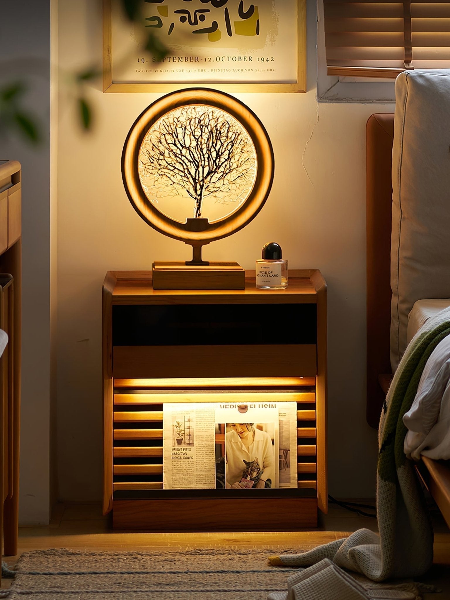 Sylalella Modern Wood Table Lamp