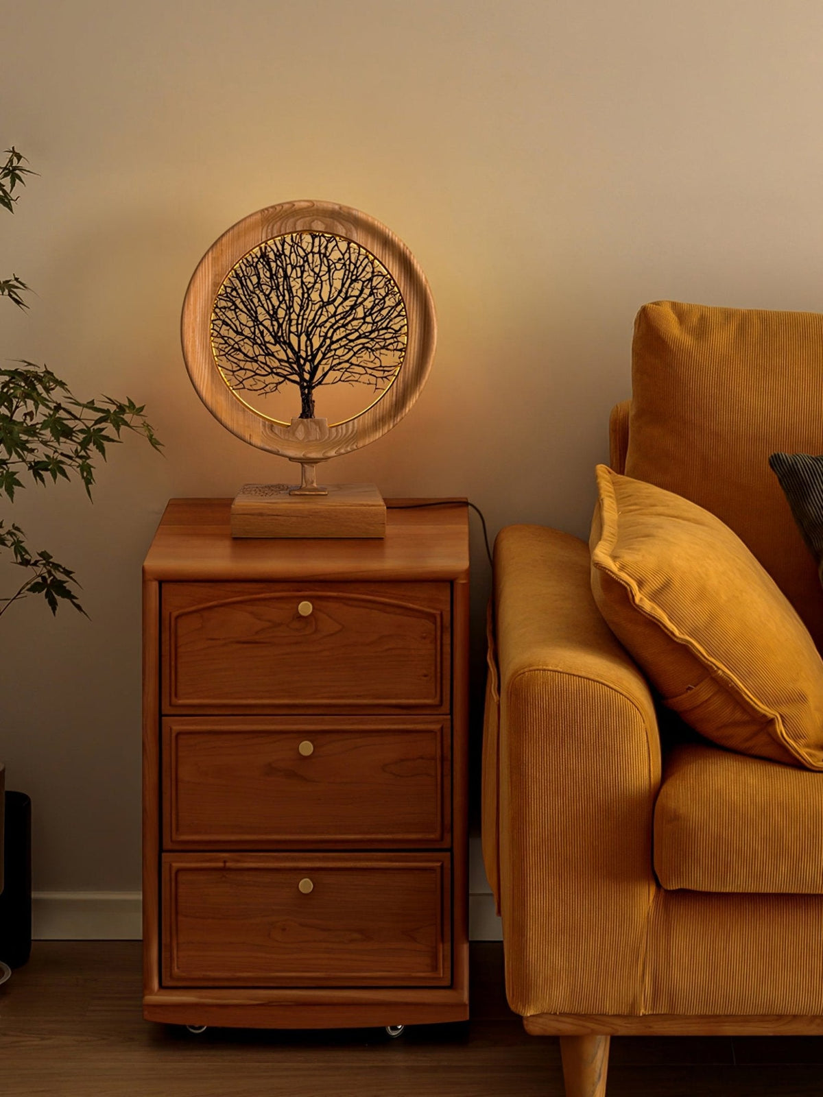 Sylalella Modern Wood Table Lamp