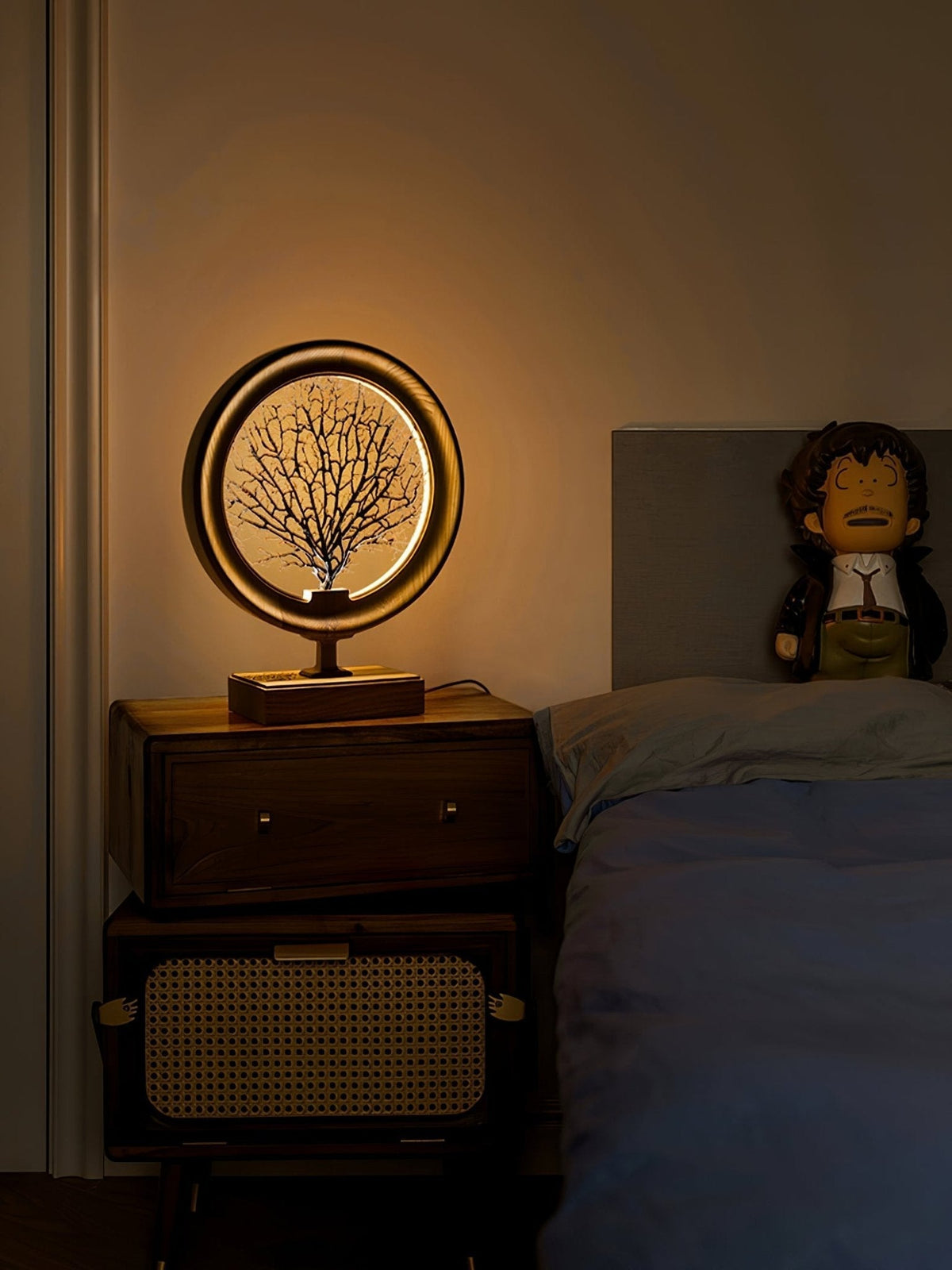 Sylalella Modern Wood Table Lamp