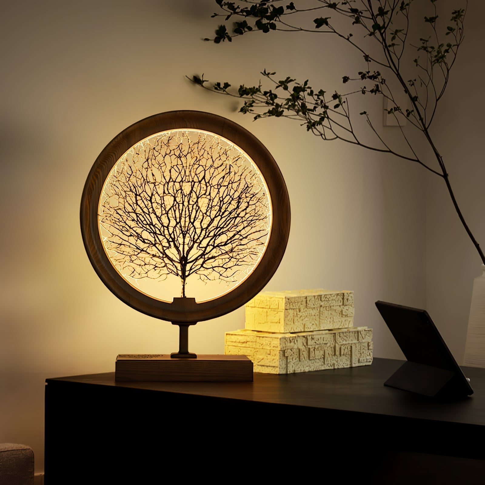 Sylalella Modern Wood Table Lamp