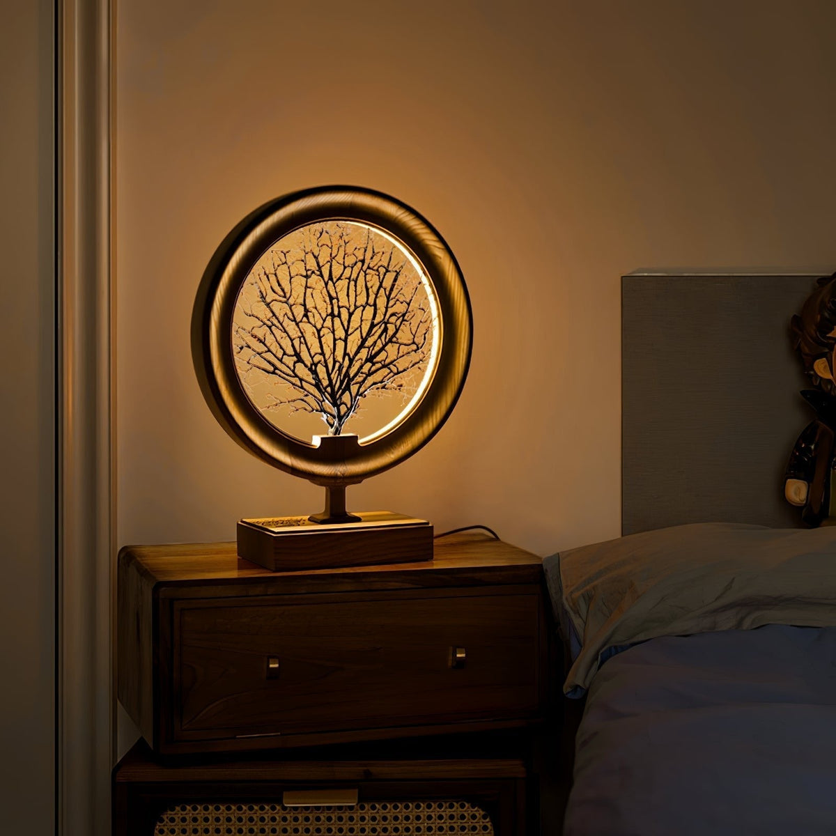 Sylalella Modern Wood Table Lamp