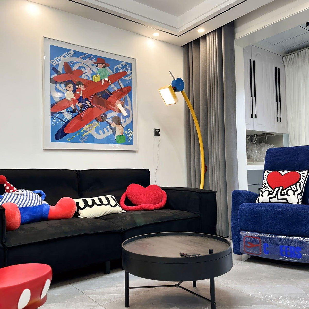 Ecori Acrylic Artistic Floor Lamp