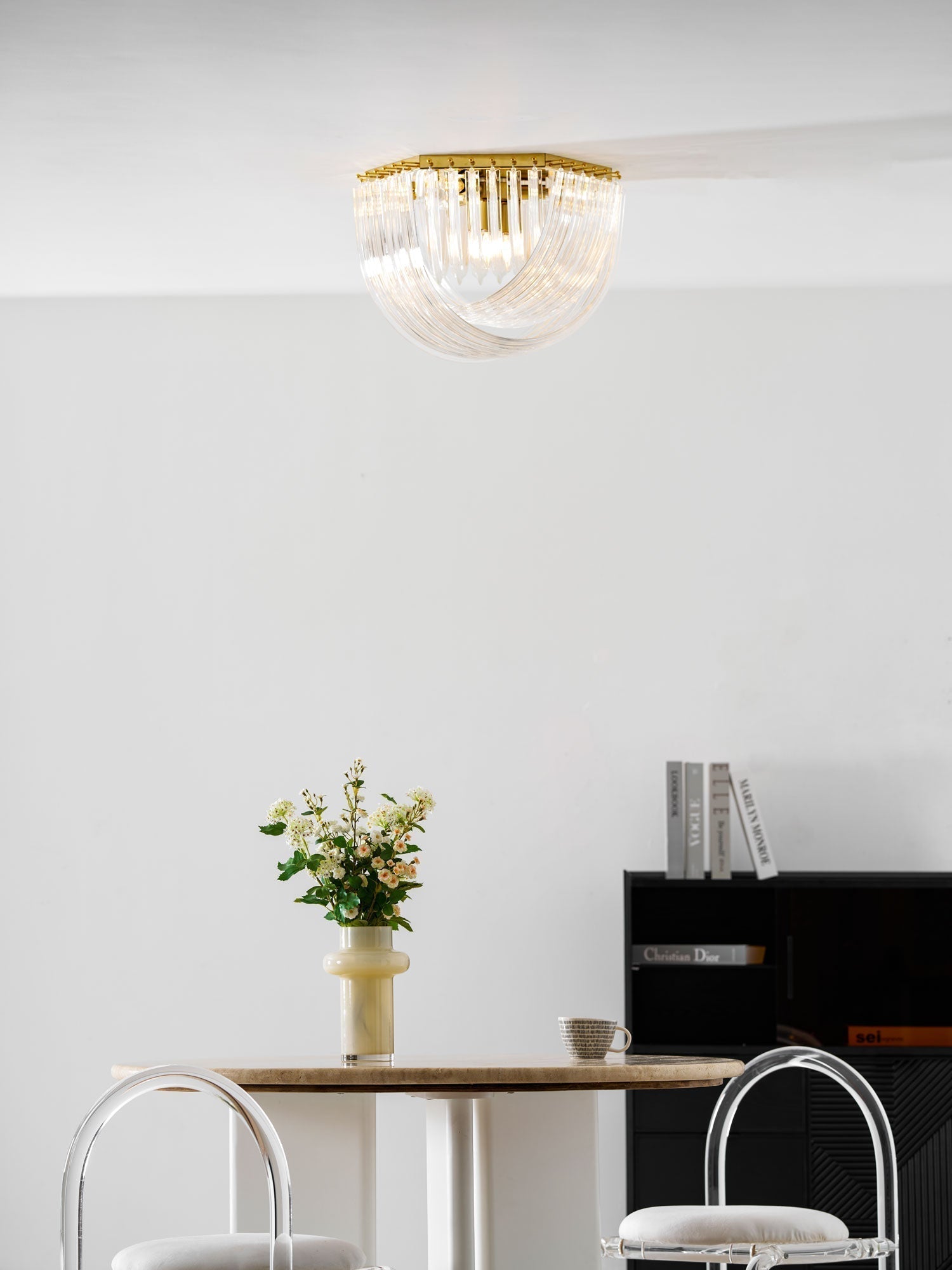 Nern Postmodern Luxury Glass Ceiling Lamp