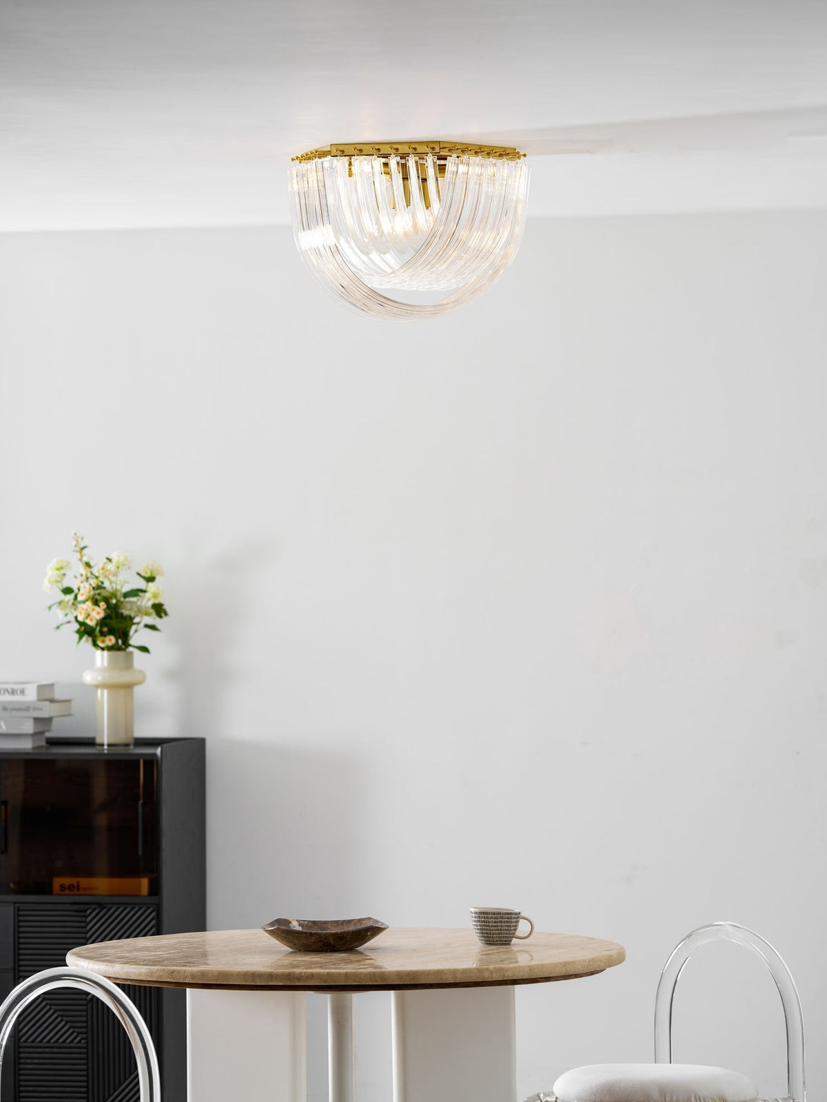 Nern Postmodern Luxury Glass Ceiling Lamp