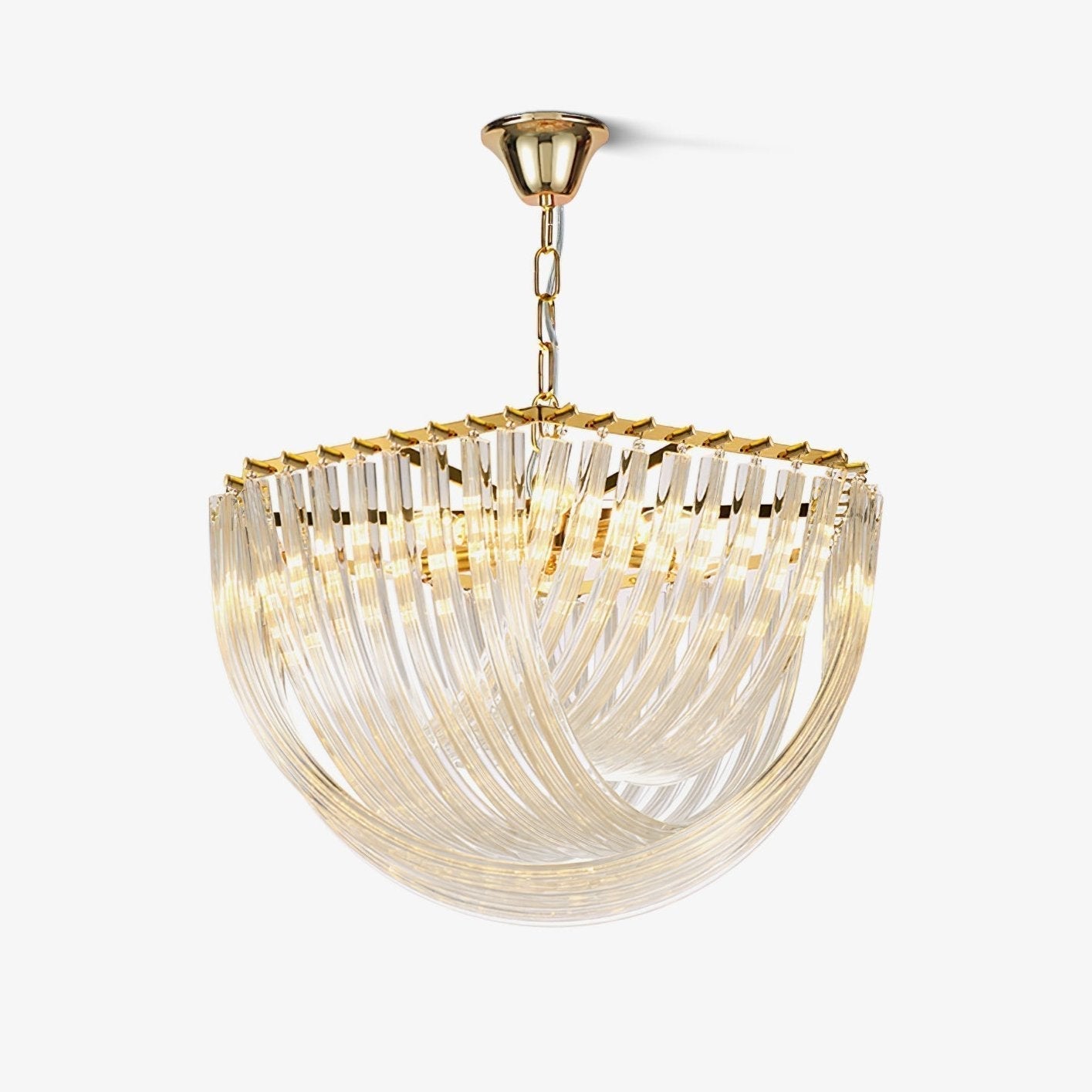Sylnen Chandelier Clear Curved Tiered