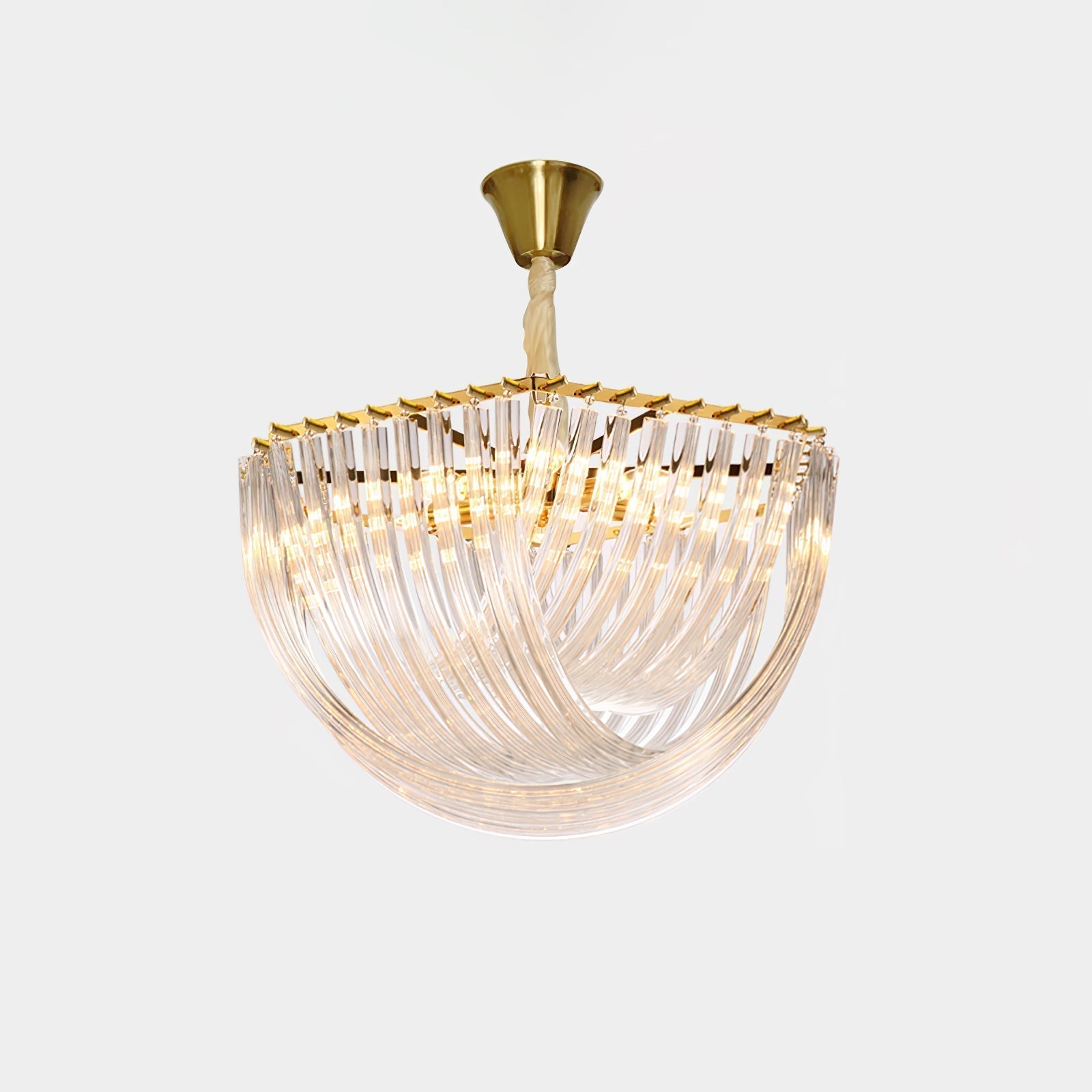 Sylnen Chandelier Clear Curved Tiered