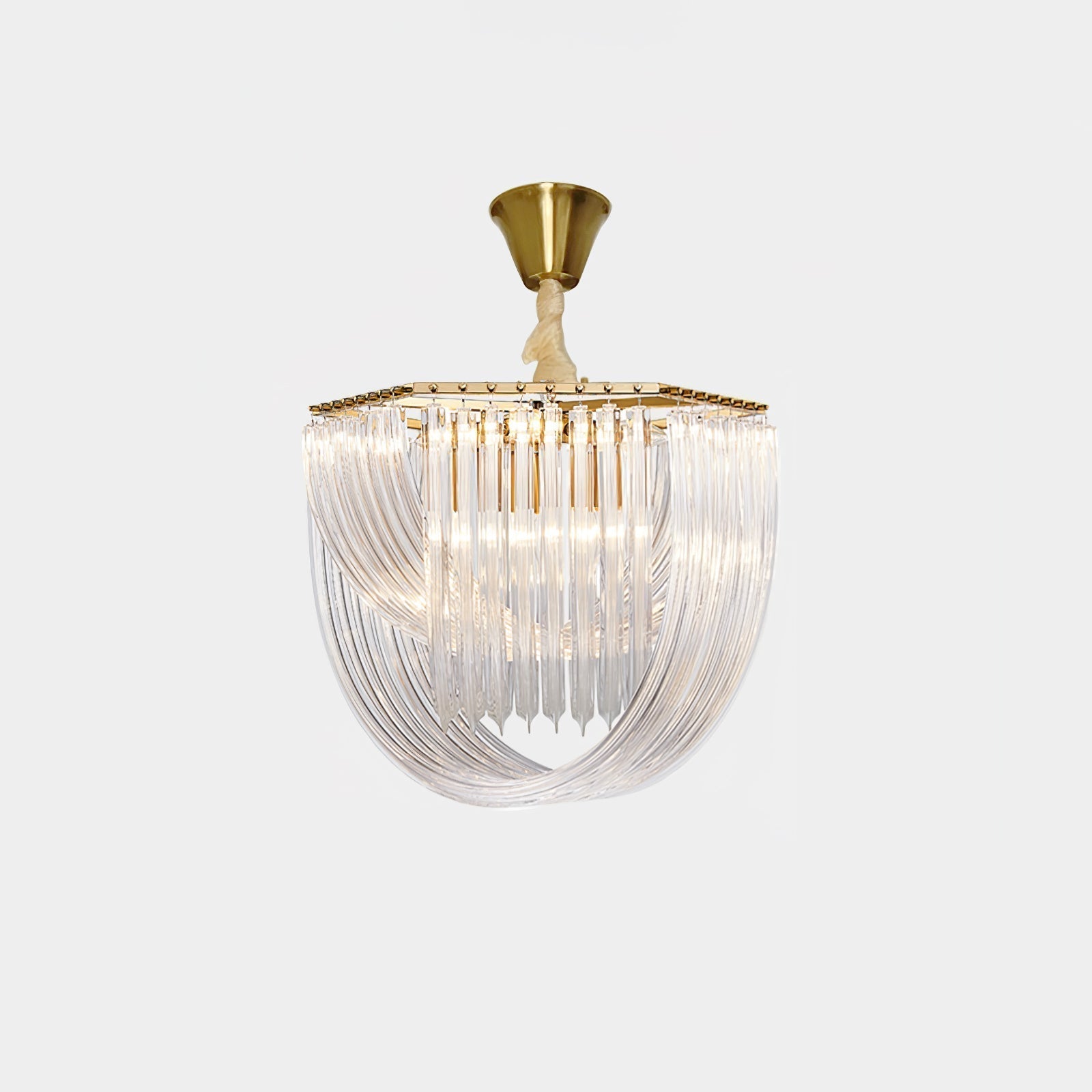 Sylnen Chandelier Clear Curved Tiered