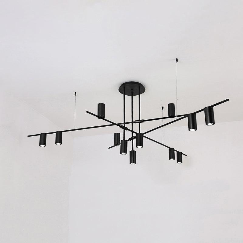 Solenelle Chandelier Tribes Brass Linear Cylinder