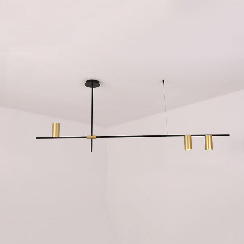 Solenelle Chandelier Tribes Brass Linear Cylinder
