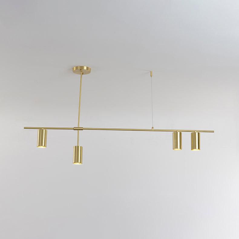 Solenelle Chandelier Tribes Brass Linear Cylinder