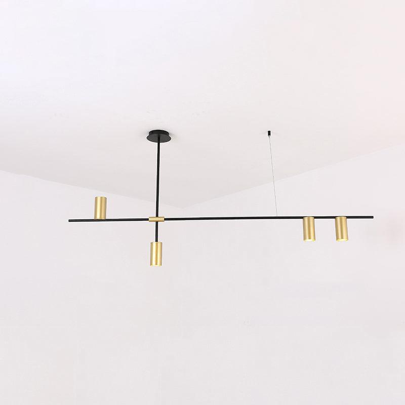 Solenelle Chandelier Tribes Brass Linear Cylinder