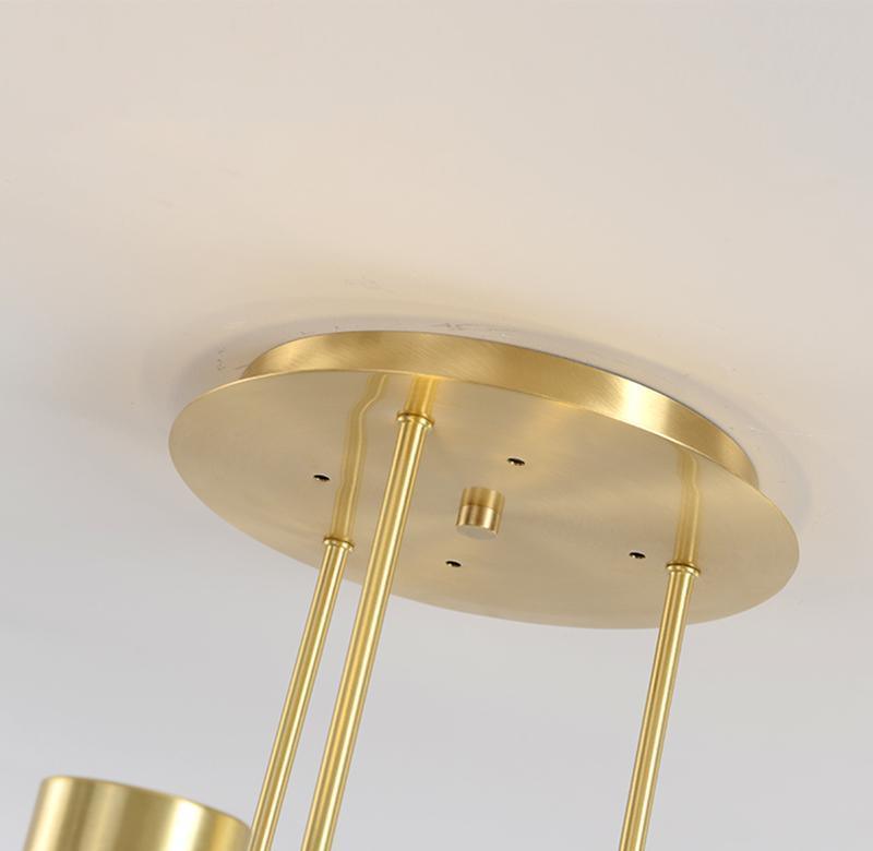Solenelle Chandelier Tribes Brass Linear Cylinder