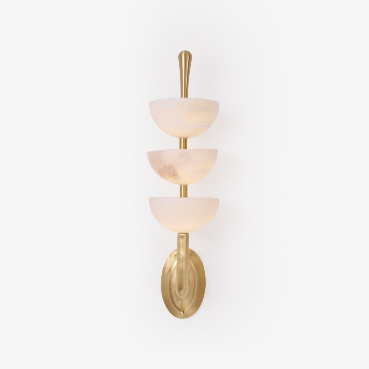 Rosestone Triple Alabaster Indoor Wall Light
