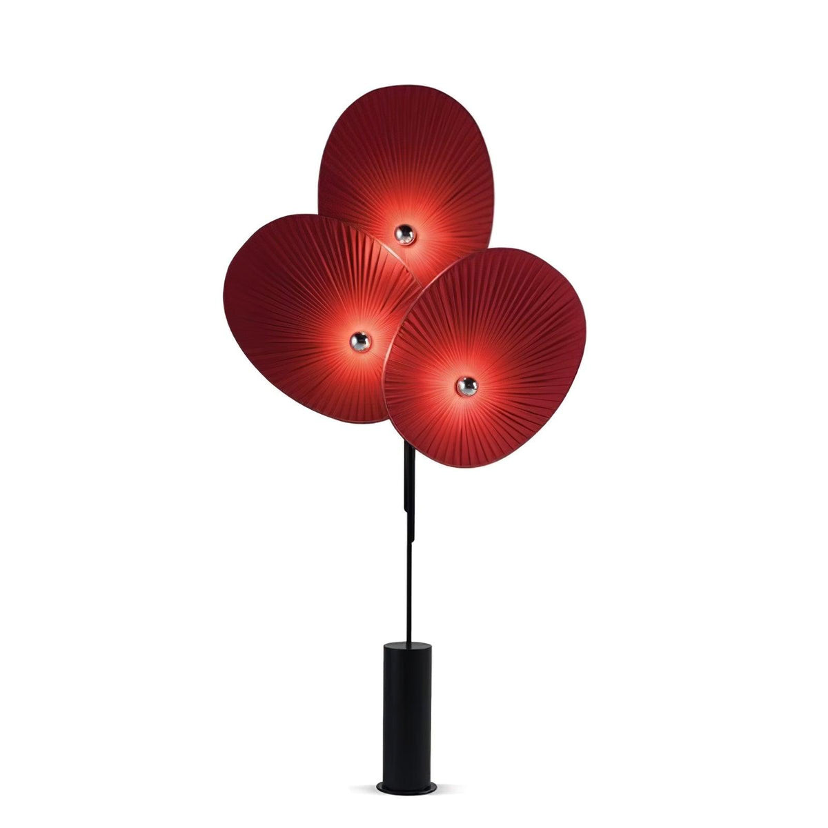 Scarlet Petal Fabric Floor Lamp
