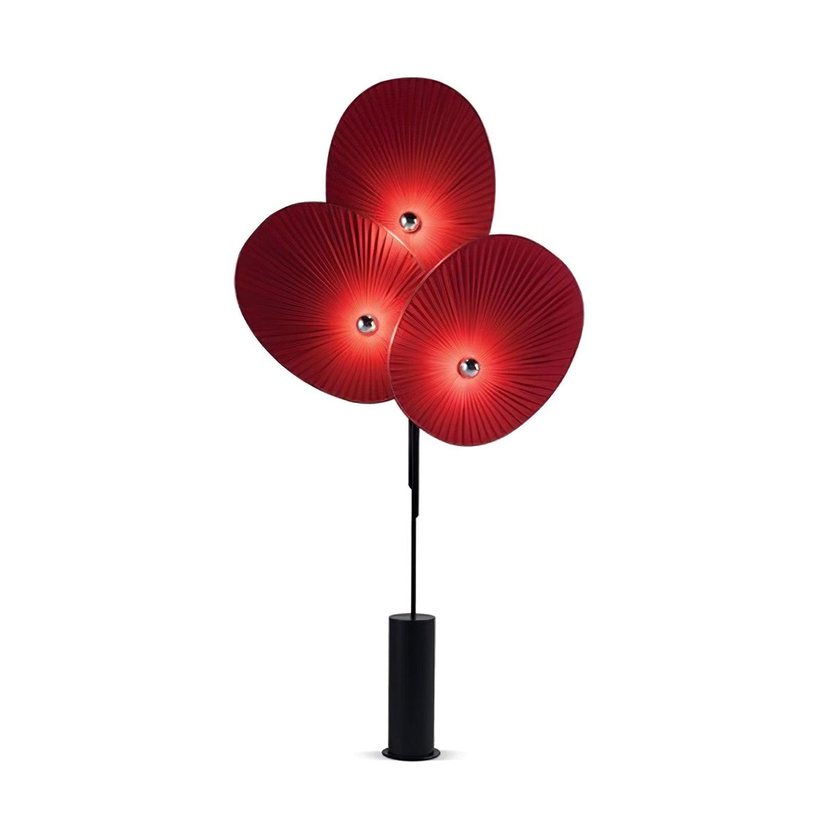 Scarlet Petal Fabric Floor Lamp