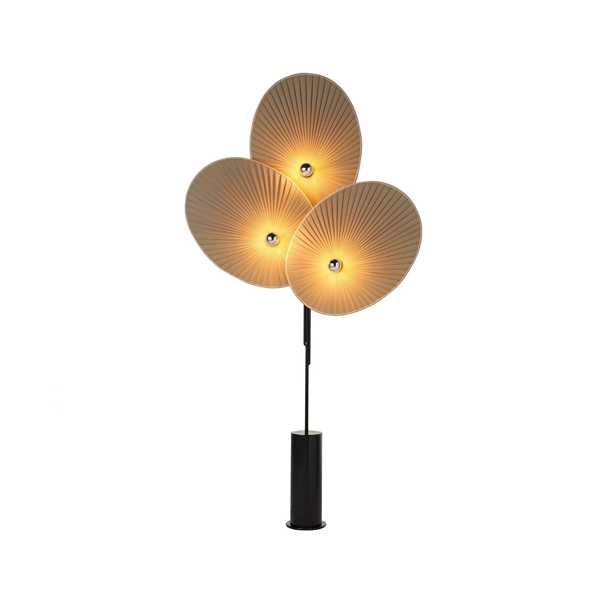 Scarlet Petal Fabric Floor Lamp