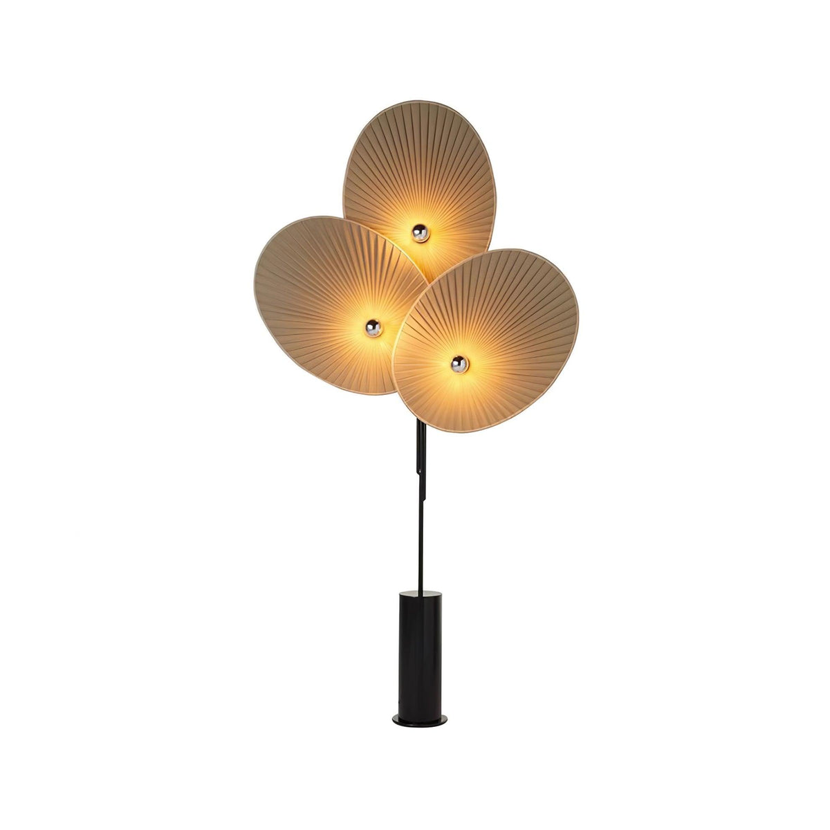 Scarlet Petal Fabric Floor Lamp