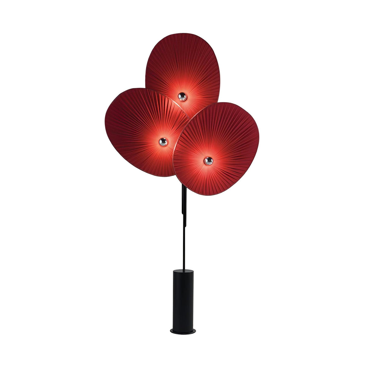 Scarlet Petal Fabric Floor Lamp