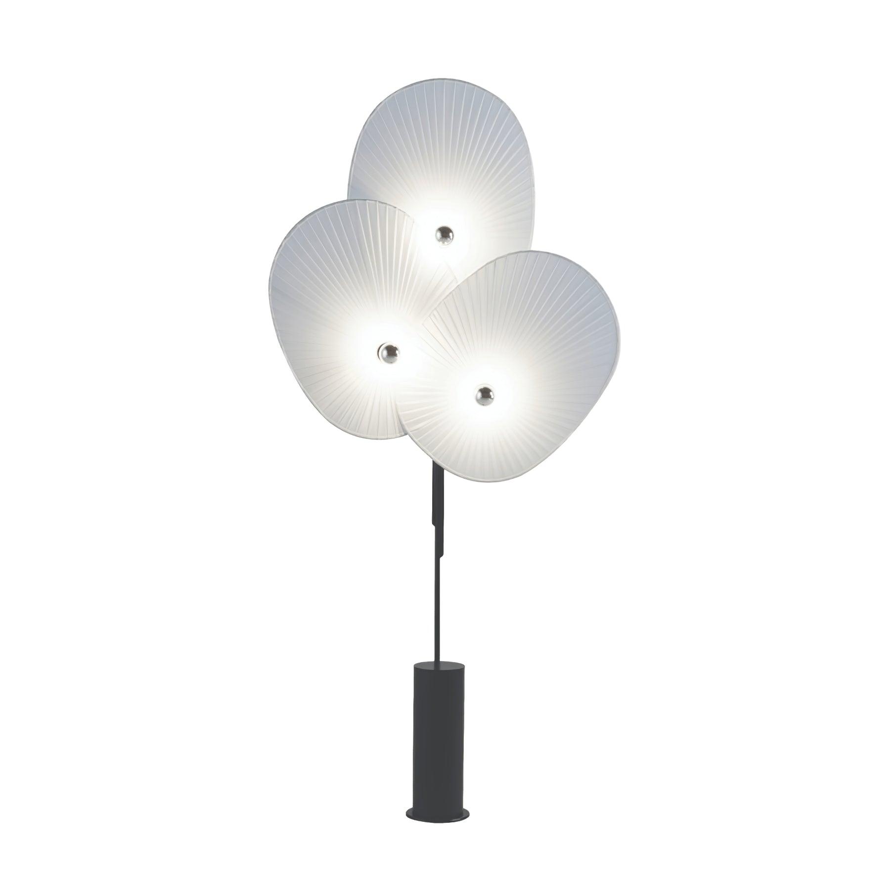Scarlet Petal Fabric Floor Lamp