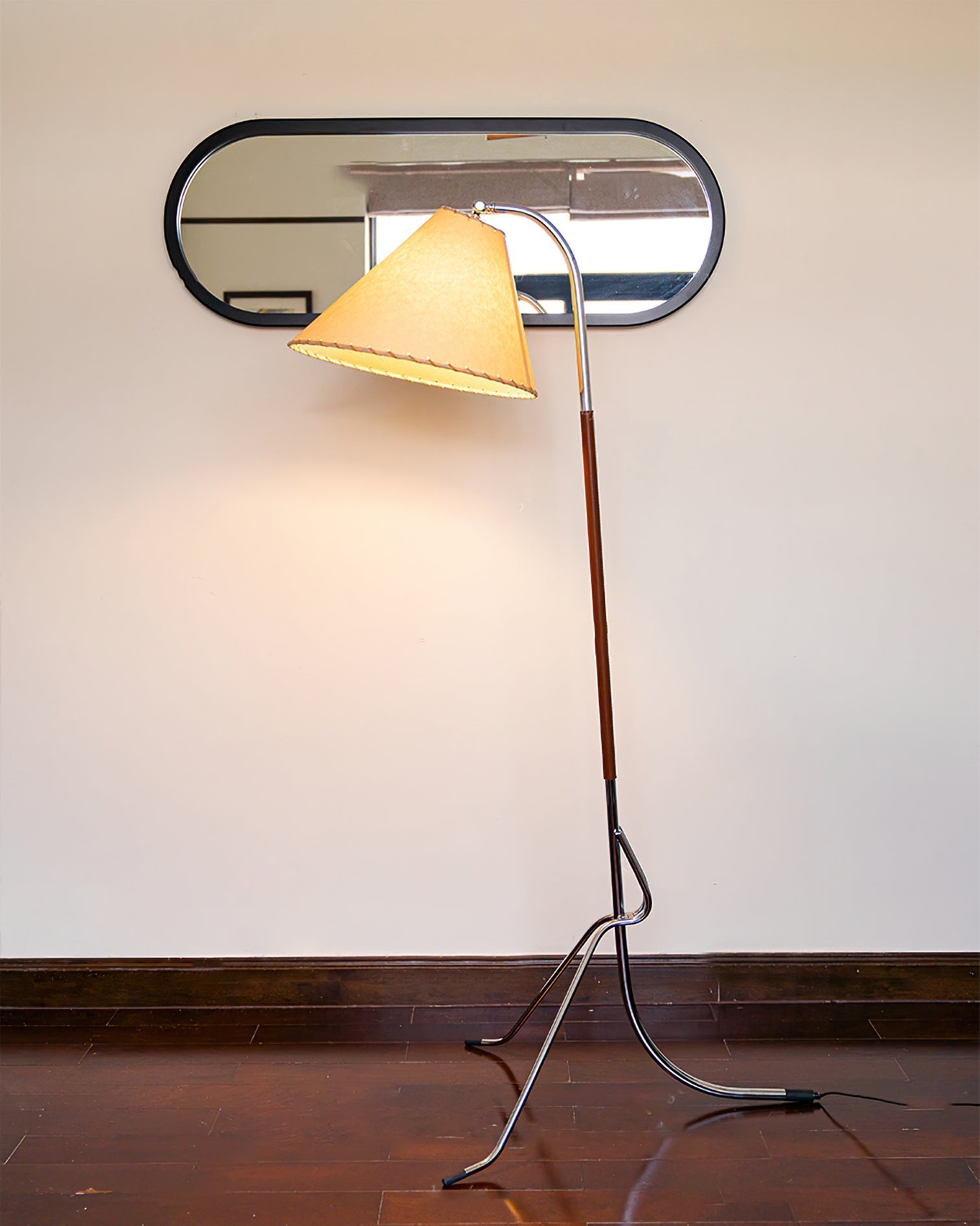 Lysandir Arc-shaped Wood Floor Lamp