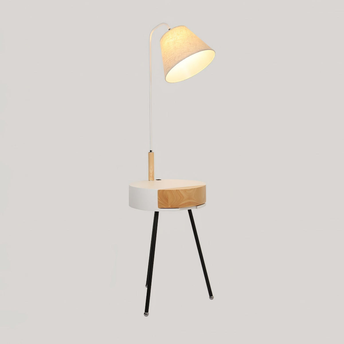 Lumo Tripod Fabric Floor Lamp