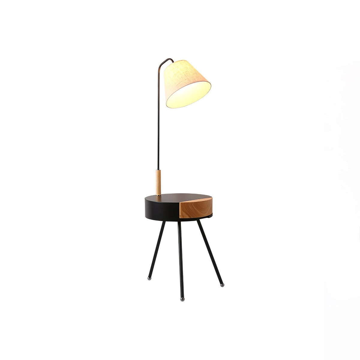 Lumo Tripod Fabric Floor Lamp