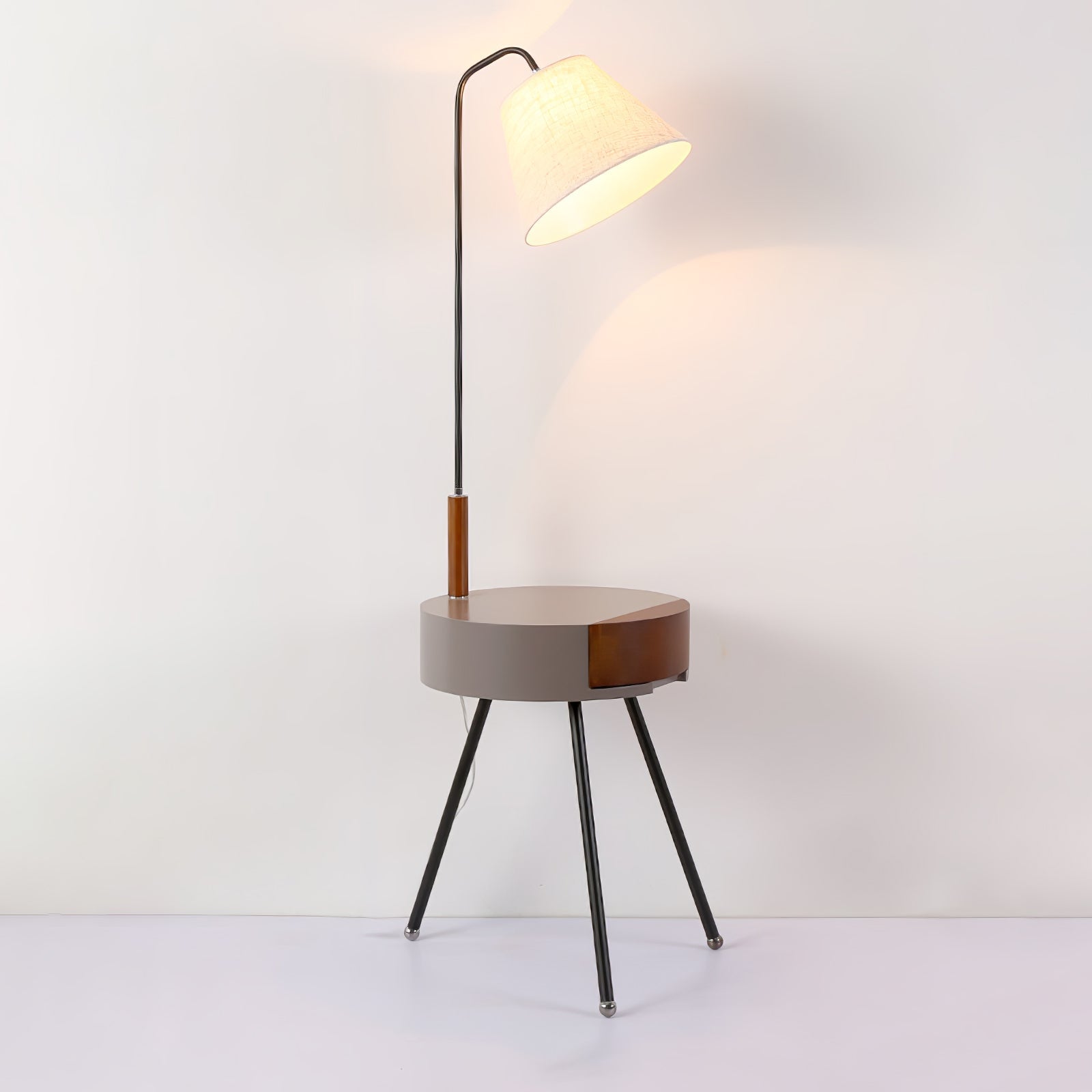 Lumo Tripod Fabric Floor Lamp