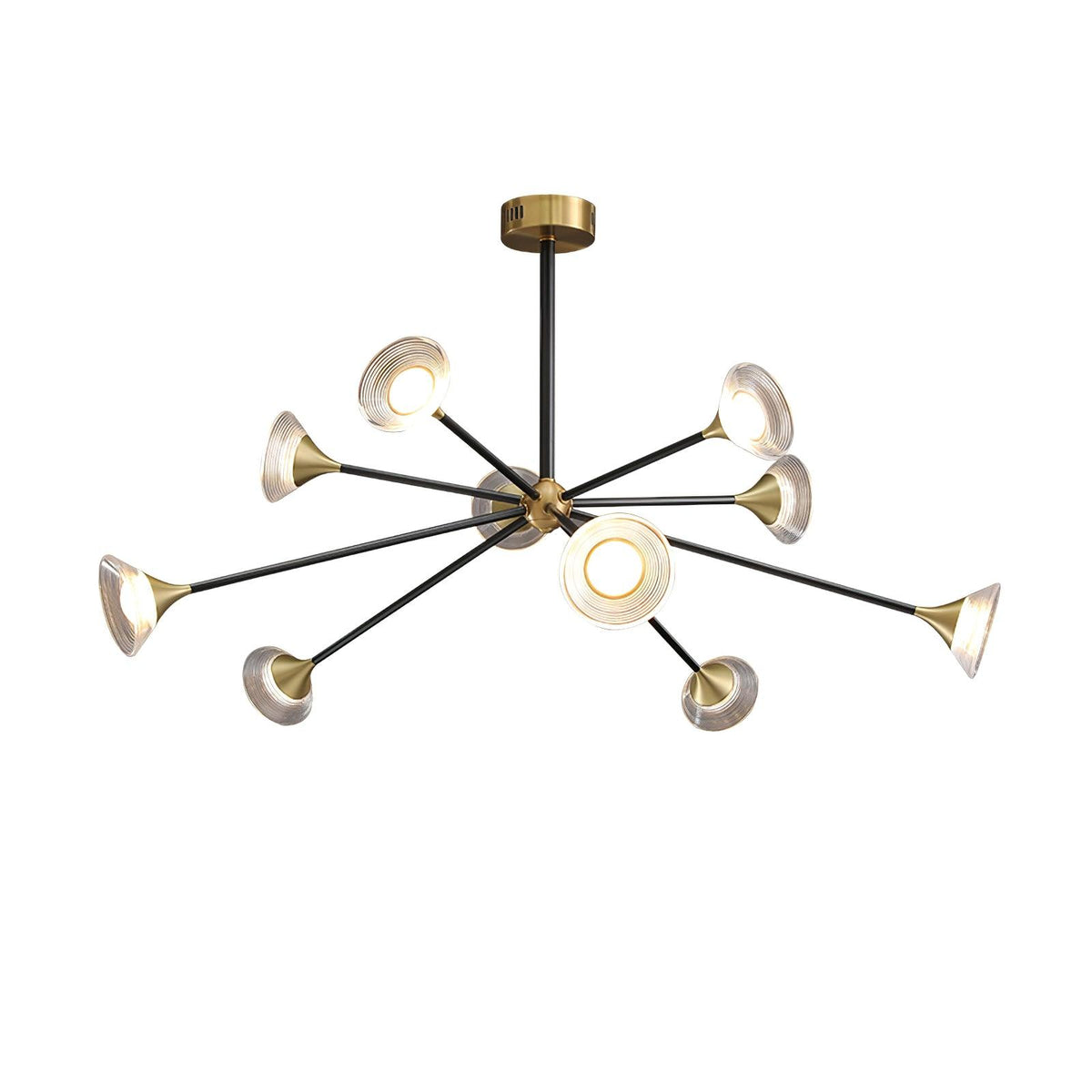 Myzoraris Mid Century Modern Glass Chandelier
